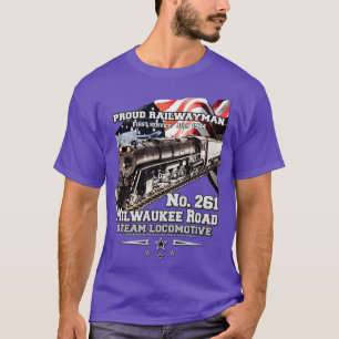 Milwaukee Road 261 steam locomotive T Shirt