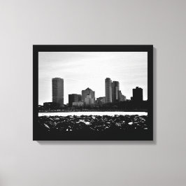 Milwaukee Skyline Canvastryck