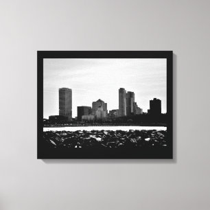 Milwaukee Skyline Canvastryck