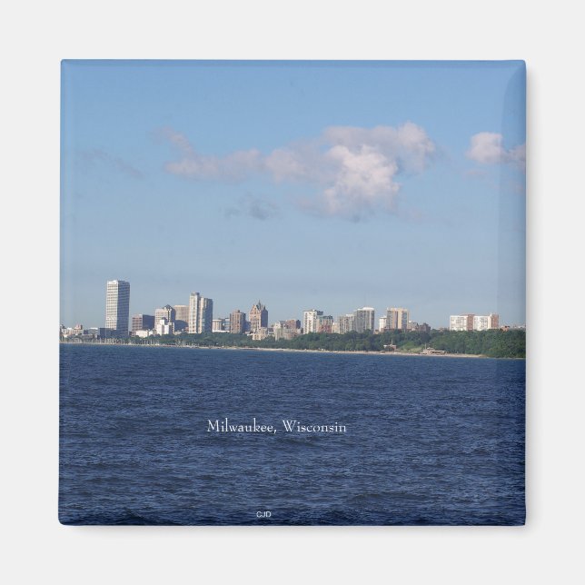 Milwaukee Skyline magnet (Framsidan)