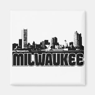 Milwaukee Skyline Magnet