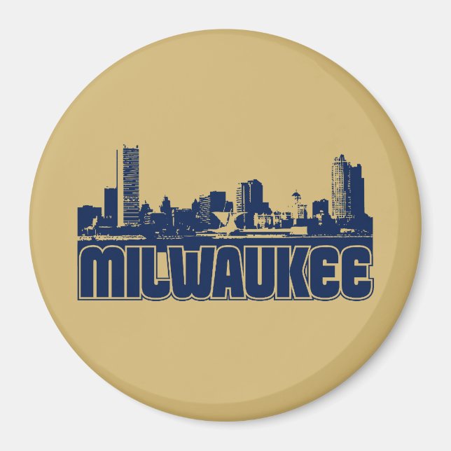 Milwaukee Skyline Magnet (Framsidan)