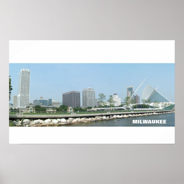 Milwaukee Skyline Poster (Framsidan)