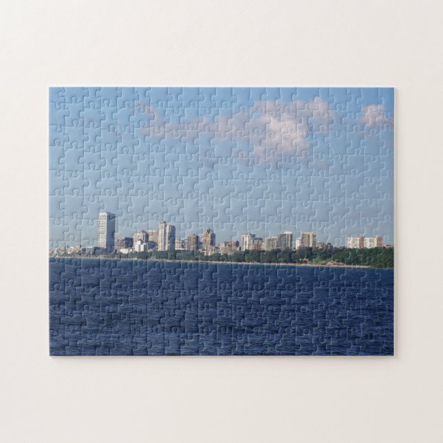 Milwaukee Skyline Pussel (Horisontell)
