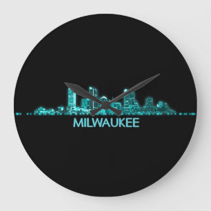 Milwaukee Skyline Stor Klocka