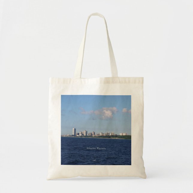 Milwaukee Skyline tote bag Tygkasse (Framsidan)