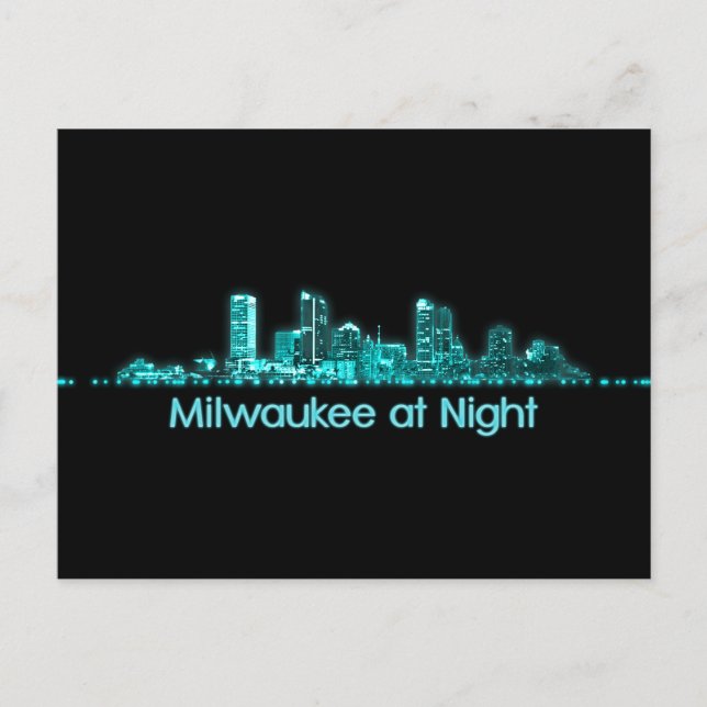 Milwaukee Skyline Vykort (Framsida)