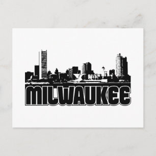 Milwaukee Stadssiluett Vykort