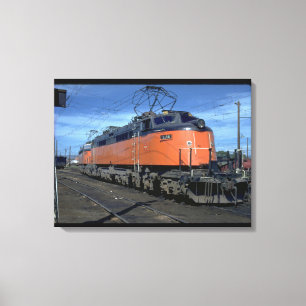 Milwaukee vägboxcab, elkraft #E34A_Trains Canvastryck