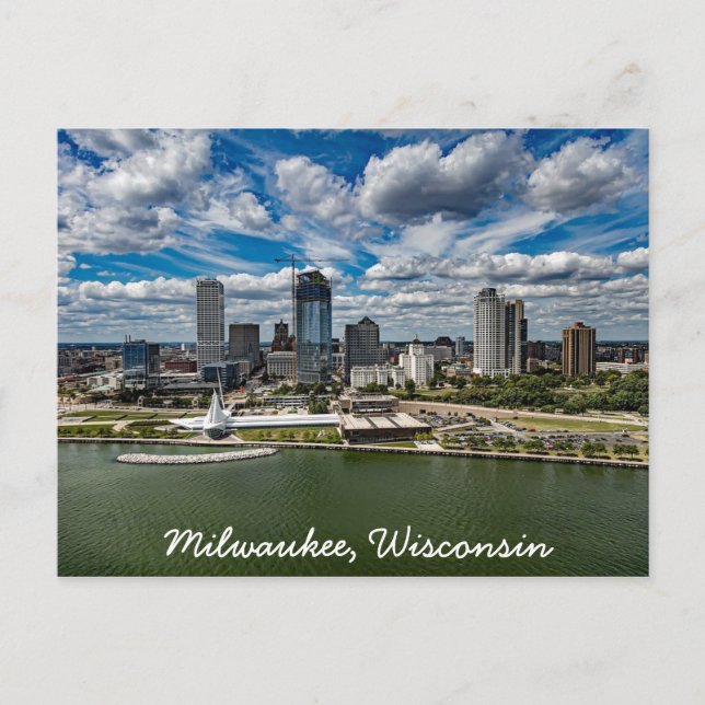 Milwaukee, vykort för Wisconsin (Framsida)