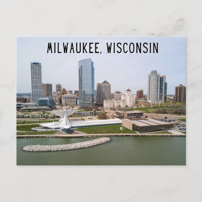 Milwaukee, vykort för Wisconsin (Framsida)