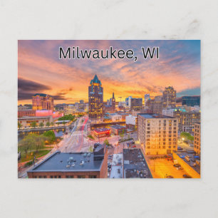 Milwaukee WI Postcard Travel Vykort