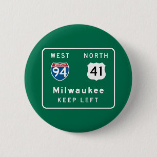 Milwaukee WI-vägmärke Knapp