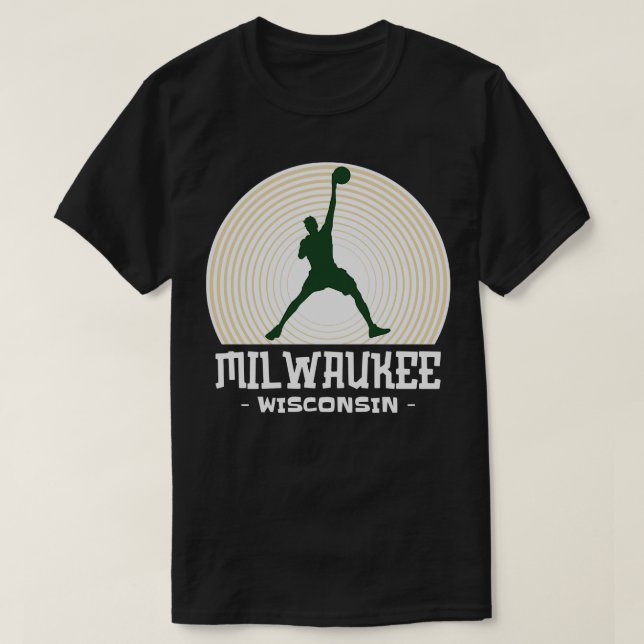 Milwaukee Wisconsin Basketball T Shirt (Design framsida)