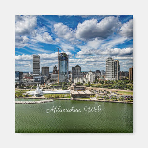 Milwaukee, Wisconsin cityscape-fotografi, Magnet