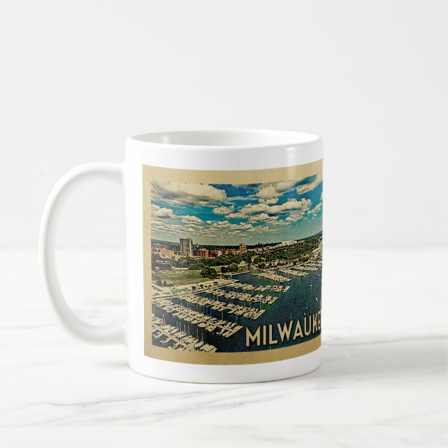 Milwaukee Wisconsin Coffee Mugg Vintage resor (Vänster)