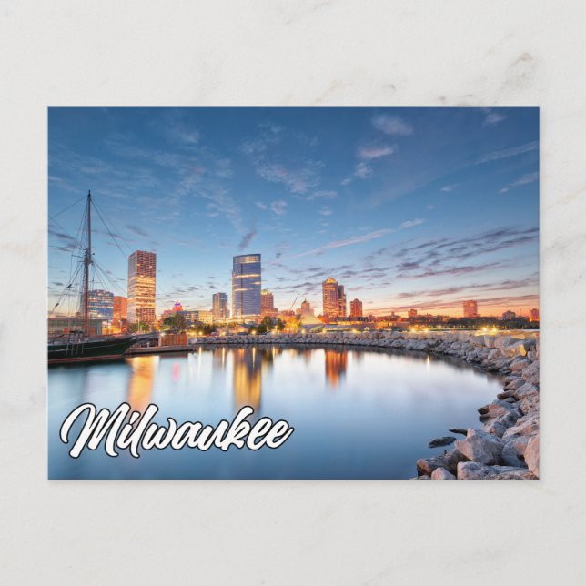 Milwaukee, Wisconsin, Förenade Stater Vykort (Framsida)