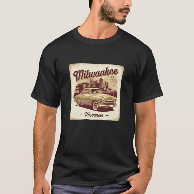 Milwaukee Wisconsin Gift T Shirt (Framsida)