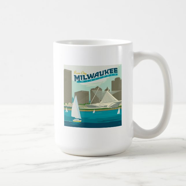 Milwaukee Wisconsin Harbor | Brew City Kaffemugg (Höger)