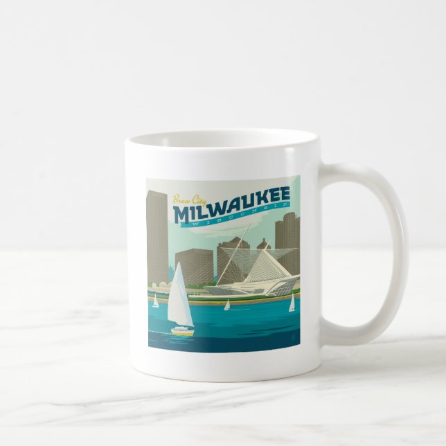 Milwaukee Wisconsin Harbor | Brew City Kaffemugg (Höger)