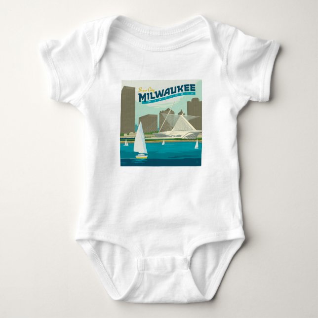Milwaukee Wisconsin Harbor | Brew City T Shirt (Framsida)