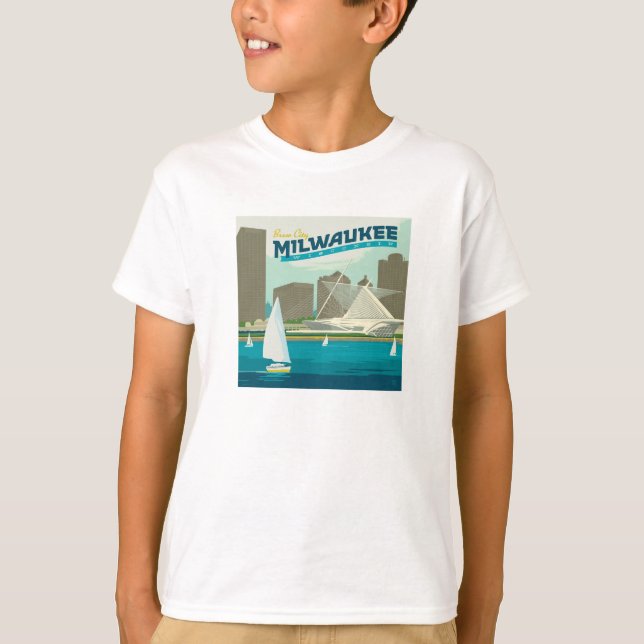 Milwaukee Wisconsin Harbor | Brew City T Shirt (Framsida)