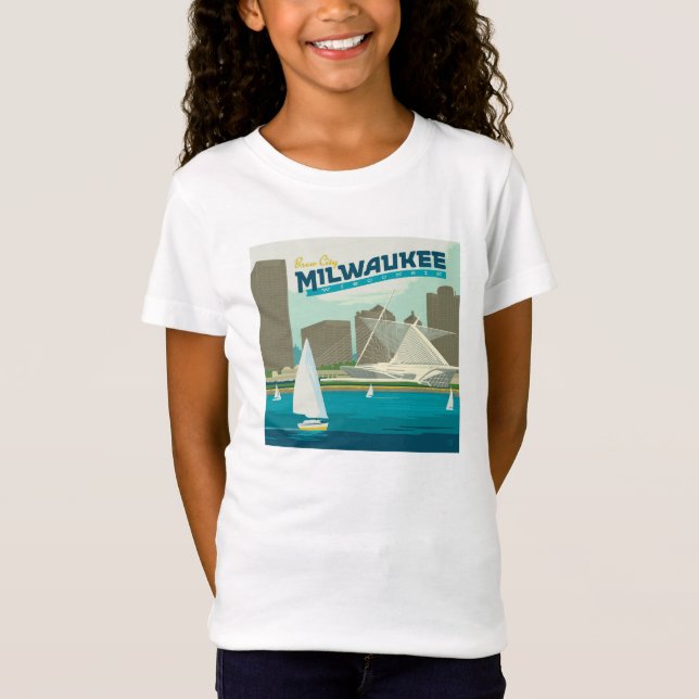 Milwaukee Wisconsin Harbor | Brew City T Shirt (Framsida)