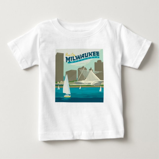 Milwaukee Wisconsin Harbor | Brew City T Shirt (Framsida)