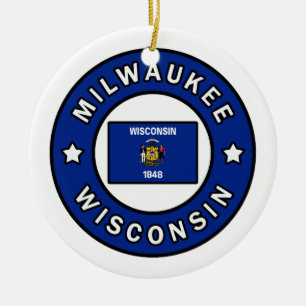 Milwaukee Wisconsin Julgransprydnad Keramik