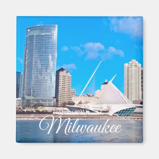 Milwaukee Wisconsin Magnet (Framsidan)