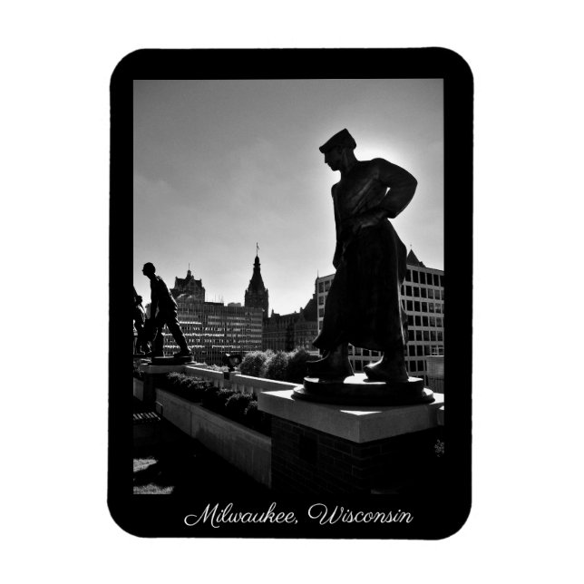 Milwaukee Wisconsin Magnet (Vertikal)