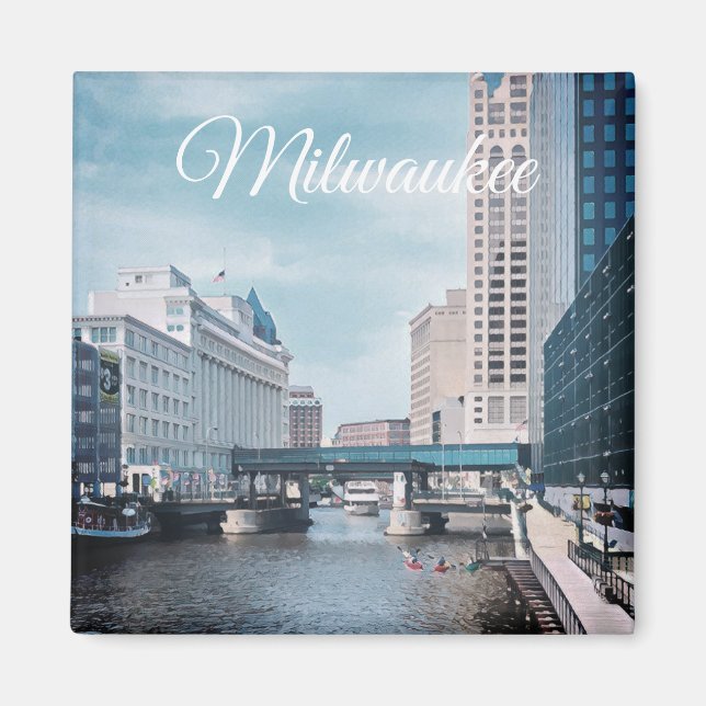 Milwaukee Wisconsin Magnet (Framsidan)