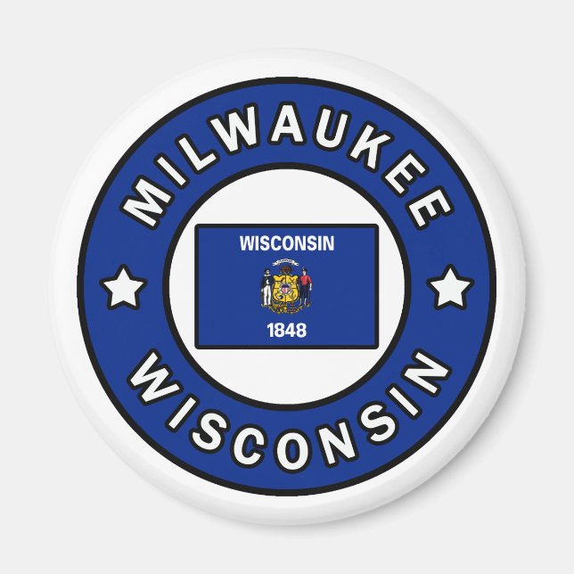 Milwaukee Wisconsin Magnet (Framsidan)