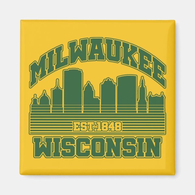 Milwaukee,Wisconsin Magnet (Framsidan)