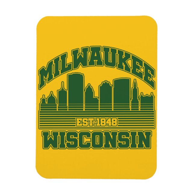 Milwaukee,Wisconsin Magnet (Vertikal)