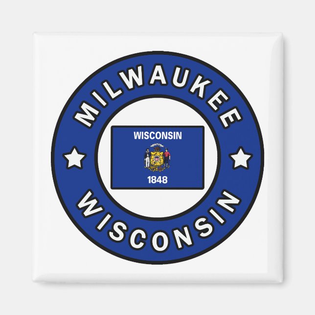 Milwaukee Wisconsin Magnet (Framsidan)