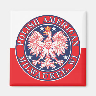 Milwaukee Wisconsin polska Magnet