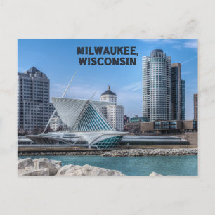 Milwaukee Wisconsin Postcard på Sjö Michigan Vykort