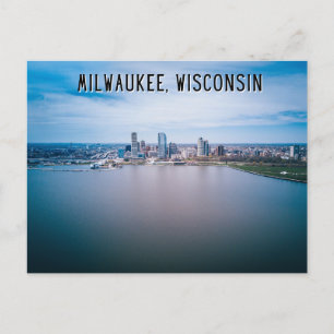 Milwaukee Wisconsin Sjö vycard Vykort