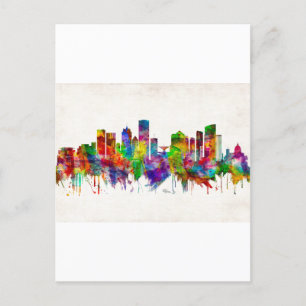 Milwaukee Wisconsin skyline Inbjudan Vykort