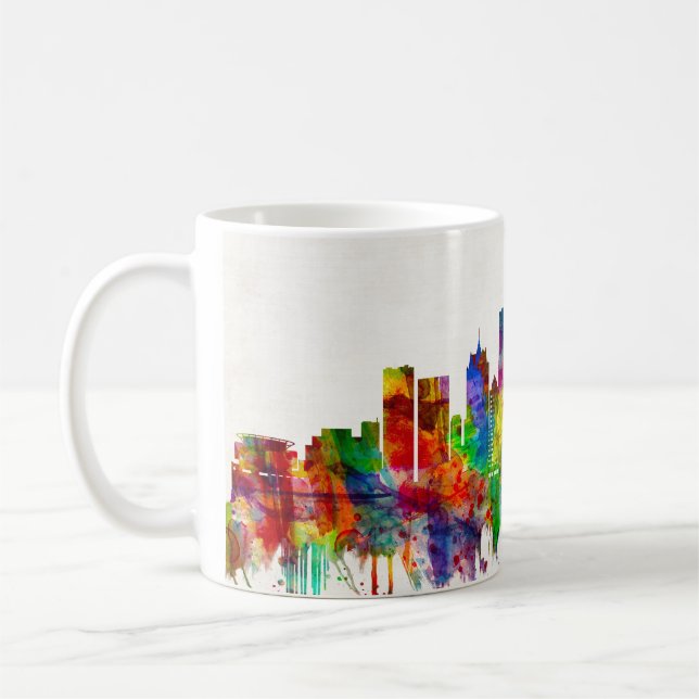 Milwaukee Wisconsin skyline Kaffemugg (Vänster)
