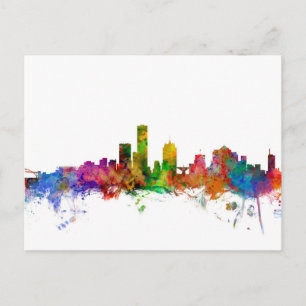Milwaukee Wisconsin Skyline Vykort