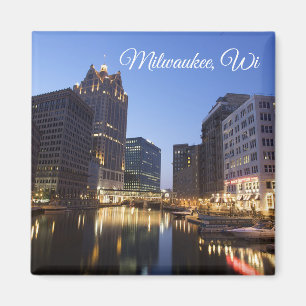 Milwaukee Wisconsin souvenirminnessak Magnet