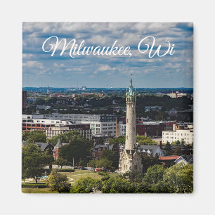 Milwaukee Wisconsin souvenirminnessak Magnet