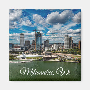 Milwaukee Wisconsin souvenirminnessak Magnet