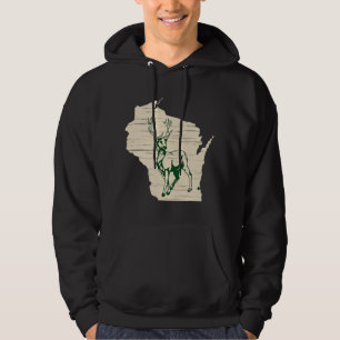 Milwaukee Wisconsin Star Grönt Stoic Buck Hoodie