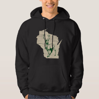 Milwaukee Wisconsin Star Grönt Stoic Buck Hoodie