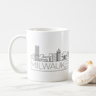 Milwaukee Wisconsin Stylized horisont Kaffemugg