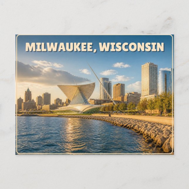 Milwaukee Wisconsin Vykort (Framsida)