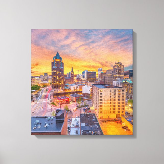 Milwaukee Wisconsin Wrapped Canvas 16,80 x 17,50 t (Framsida)